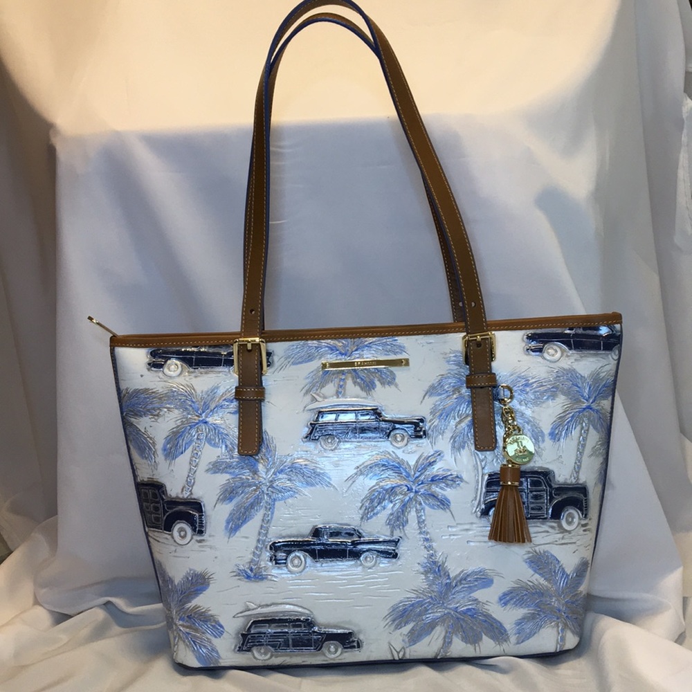 Brahmin Medium Asher-Blue Copa Cabana NWT